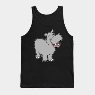 Cute Baby Hippo Tank Top